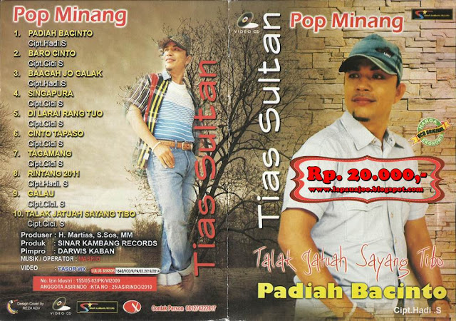 Tias Sultan - Padiah Bacinto (Album Pop Minang)