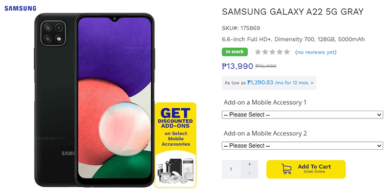 Samsung today has quietly revealed its newest and most affordable smartphone with  Samsung launched its most affordable 5G phone in the Philippines—the Galaxy A22 5G!