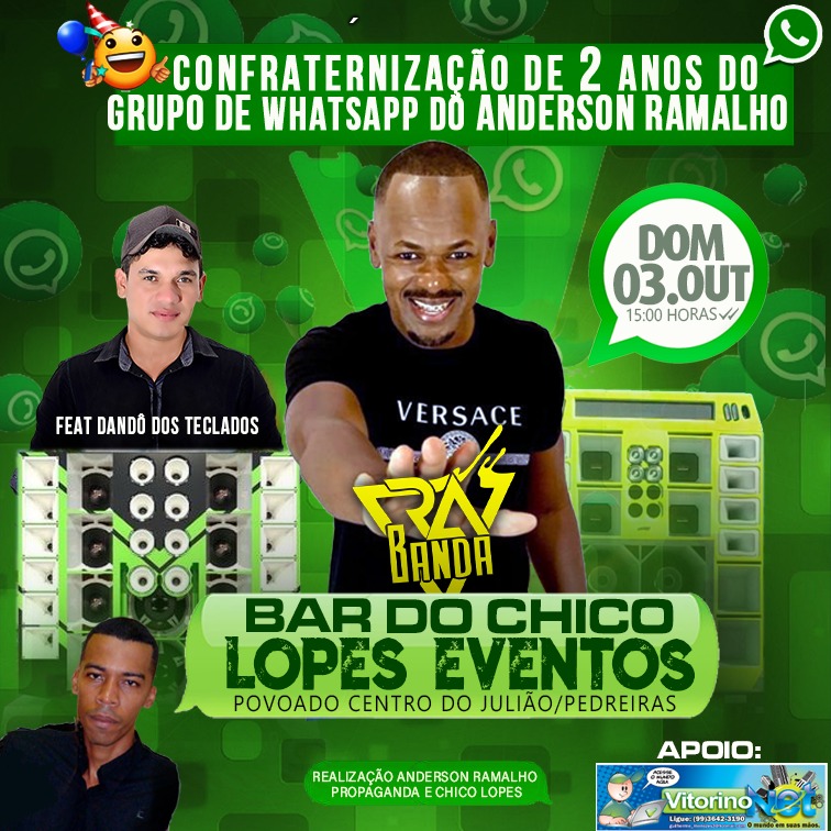 Grupo de WhatsApp do Anderson Ramalho sai do virtual e organiza confraternização em Pedreiras