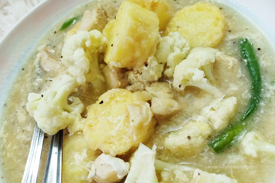 Resepi Sup Tauhu Telur, Tofu telur, Sup telur,