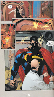 Superman: Birthright sample page of Superman confronting Lex Luthor