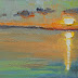 Abstract Seascape, Abstract Sunset, Daily Painting, Small Oil
Painting, 6x8" SOLD