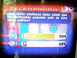 Honduran poll 8/11/09