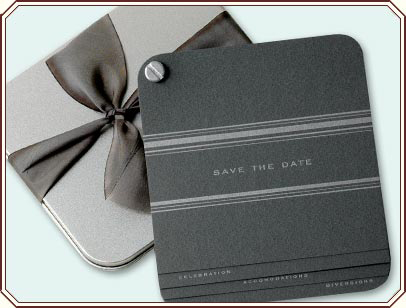 Engraved Wedding Invitation Card