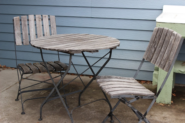 Mandala Stenciled Bistro Table for the Deck