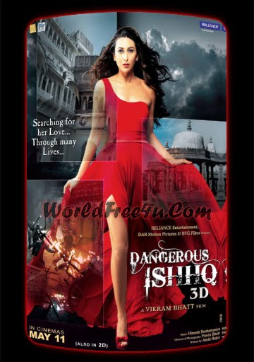 Poster Of Bollywood Movie Dangerous Ishq (2012) 300MB Compressed Small Size Pc Movie Free Download worldfree4u.com
