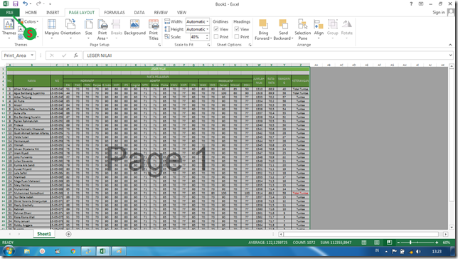 Cara Mengatasi Table yang terpotong saat Memprint Lewat Microsoft Excel Yang Terbukti Berhasil