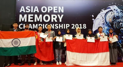 Pelajar Indonesia Berhasil Raih 12 Emas Di Ajang Asia Open Memory Championship 2018