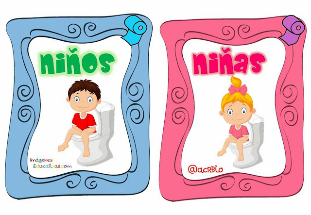 Permisos para ir al Baño - Imprimibles con Divertidos Diseños