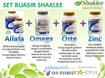 Set Buasir Shaklee: Rawat buasir sebelum terlambat 