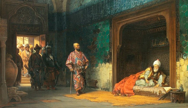 Bayezid I in captiviy met with Timur