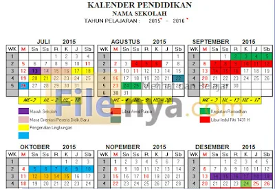 Aplikasi Kalender Pendidikan Otomatis