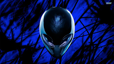 hd graphics wallpaper - alienware black blue