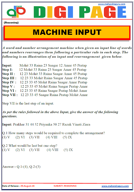 Digi Page-Machine Input