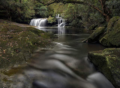 Secret world: A hidden waterfall.