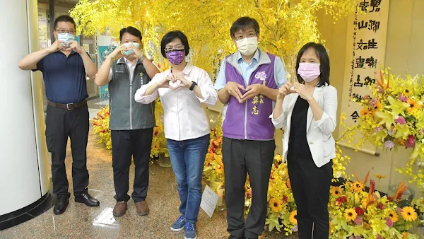 彰縣府打造公共空間花藝布置 療育花卉舒緩疫情緊繃氣氛