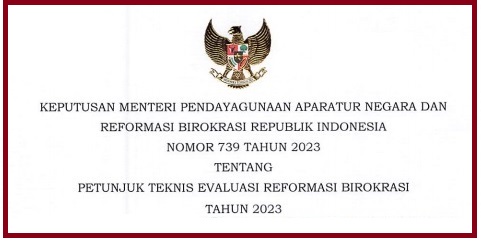 Petunjuk Teknis atau Juknis Evaluasi Reformasi Birokrasi Tahun 2024