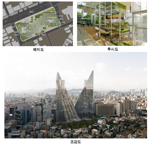 강남구 역삼동 602번지 일원 복합개발사업 배치도, 투시도, 조감도