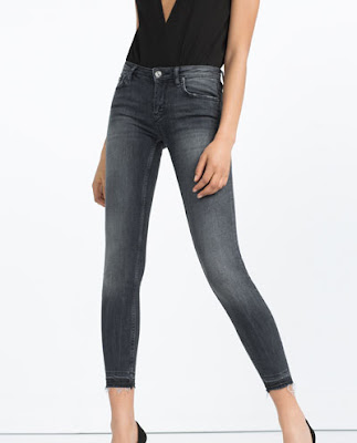 Zara mid rise skinny jeans