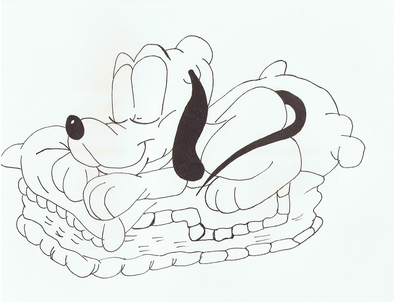 Baby Pluto Coloring Pages