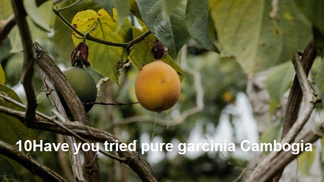 10 – Have you tried pure garcinia Cambogia