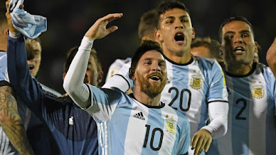 Messi, Argentina Celebrating