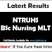 NTRUHS BSc Nursing MLT Result 2020 Merit List Online @ntruhs.ap.nic.in