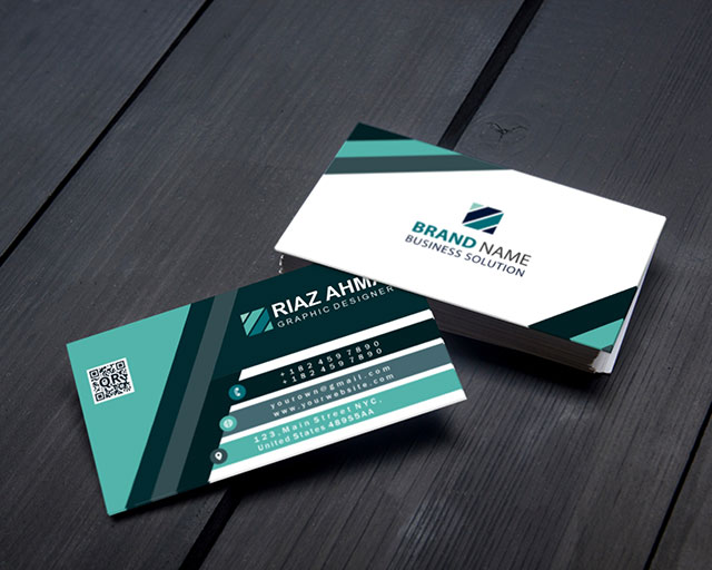 Corporate Modern Business Card Template CorelDraw Cdr file Free Download