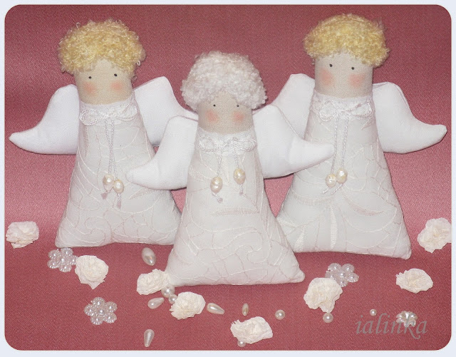 ангелы  в  стиле  Тильда,  новый  год,  рукоделие, ручная  работа,  подарок