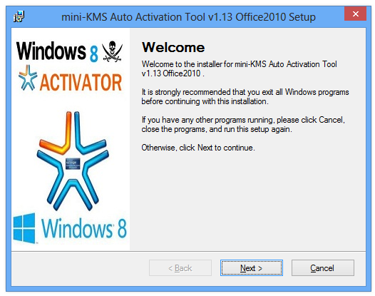 mini-KMS Auto Activation Tool v1.13 Office2010