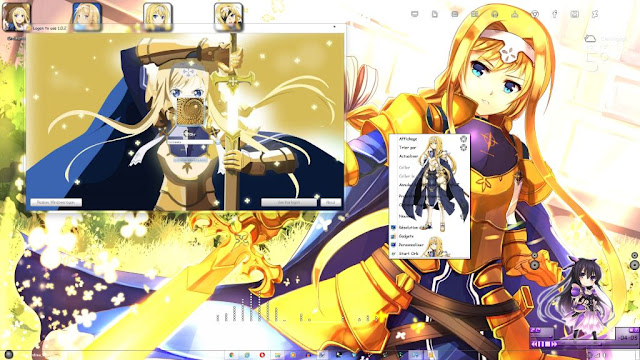 Windows 7 Theme Sword Art Online: Alicization by Andrea_37