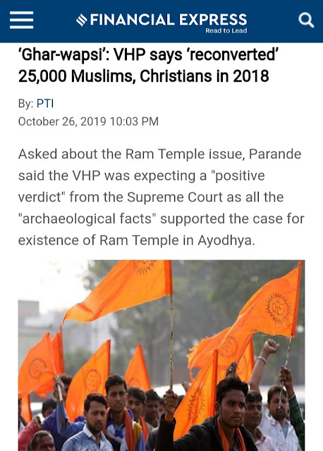 Ghar wapsi Reconverting the Converted