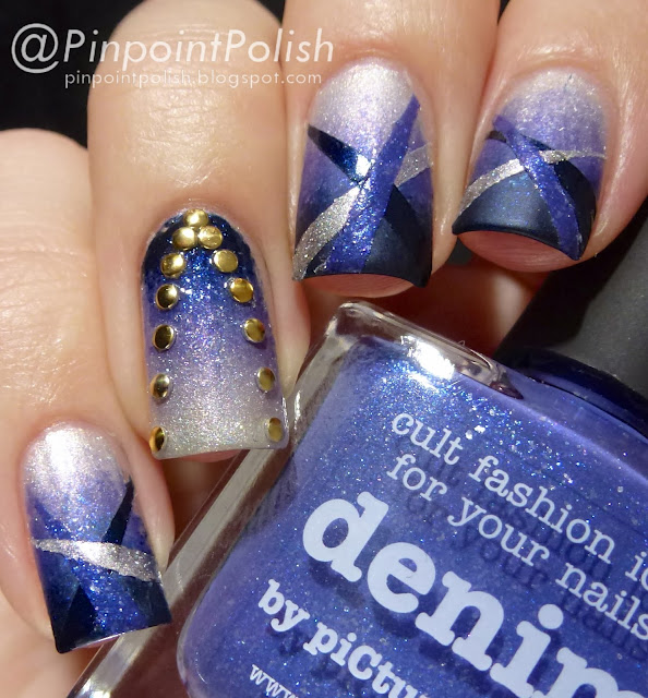 Picture Polish, Blog fest 2013, nail art, atomic, electric blue, denim