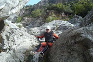 Barranquismo en el Barranco Guadalmina.