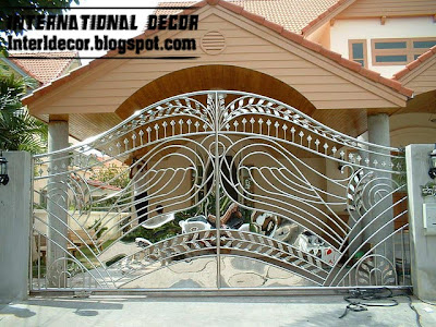 Modern sliding iron gate designs UK sliding iron gates