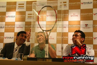 Rahul Bose and Mahesh Bhupati meet @ Charity Auction Press