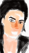 Michael Jackson - A finger painting on iPhone 6s 
