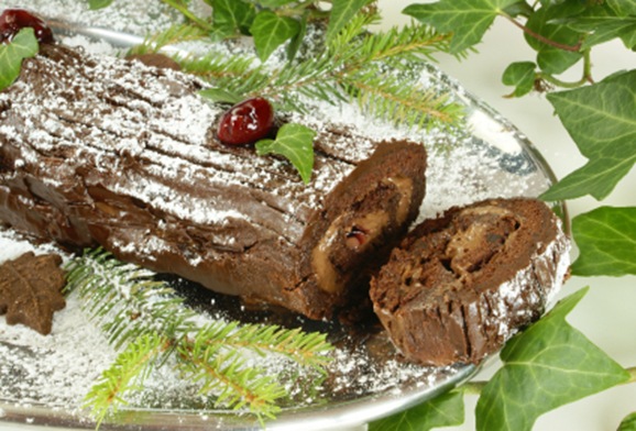 Today the Yule log has become a traditional Christmas cake with chocolate 