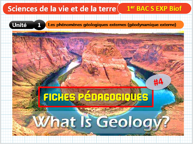 Télécharger | Fiches Pédagogiques  | 1er BAC SVT Biof | Phénomènes géologiques externes (géodynamique externe)  #4