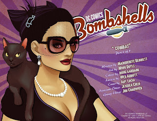 Page 1 of DC Comics Bombshells #13 featuring Selina DiGatti aka Catwoman