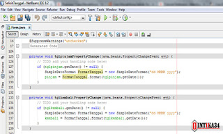 tutorial netbeans, selisih tanggal netbeans, jdcalendar