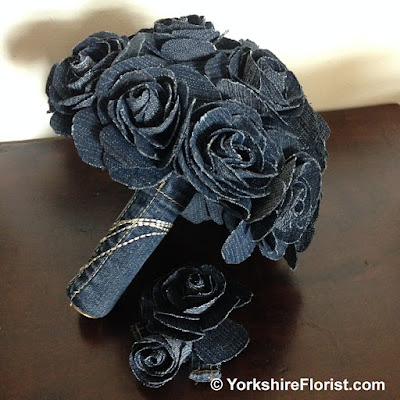  Denim roses bridal flowers