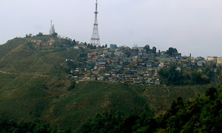 Eagle's Craig view visible from the road