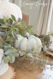 Fall Tablescape - tap to see more pictures and sources on the blog www.lemonstolovelys.blogspot.com