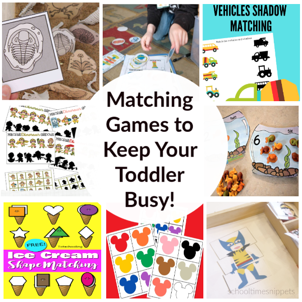 15 fun and free matching printables for toddlers school time snippets