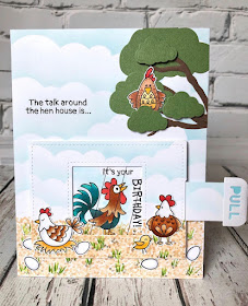 Fan Feature Week - Day 3 | Card using Cluck Stamp Set by Newton's Nook Designs #newtonsnook #handmade