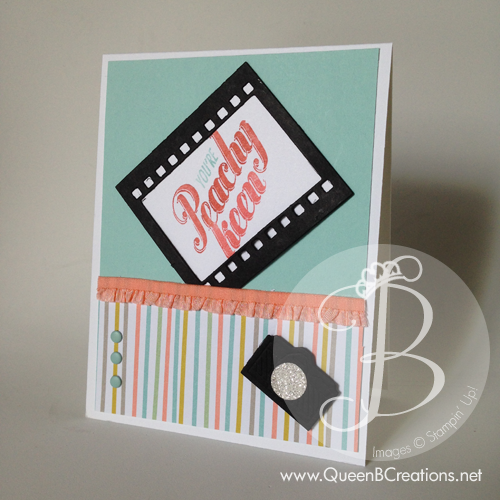This Stampin' Up! Peachy Keen stamp set and coordinating On Film ...