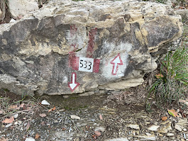 Trail 533 marker
