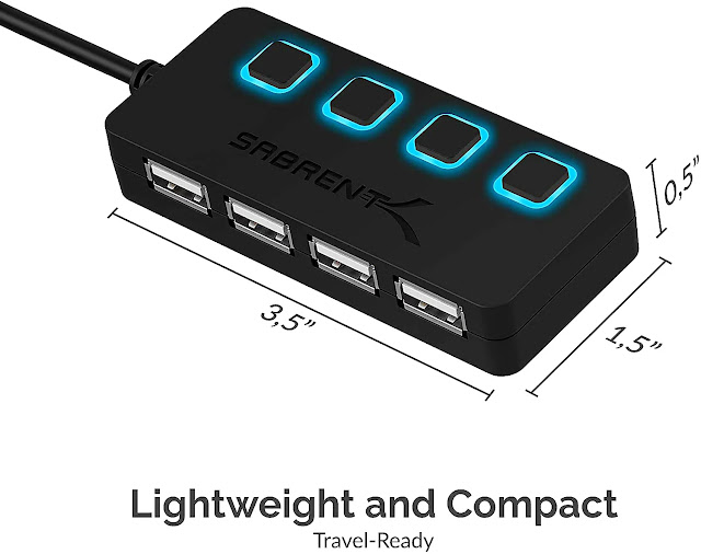 Multi-USB Port With Usb 2.0 Hub For Windows, Mac OS X And Linux systems