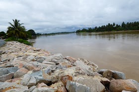 Pemandangan Sungai Batang Lupar Sri Aman waktu petang